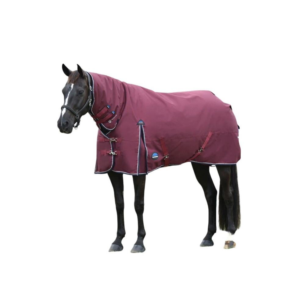 Photos - Equestrianism WeatherBeeta   Comfitec Essential Combo Neck 50g Horse Turnout Rug (6' 6", Burgundy/Navy)