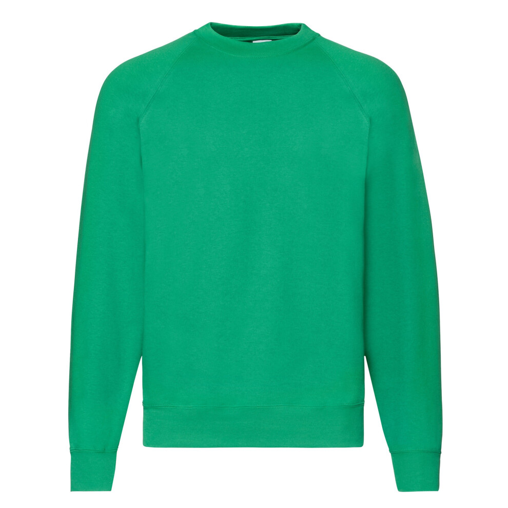Fruit Of The Loom (Xxl, Kelly Green) Mens Classic 80/20 Raglan Sweatshirt