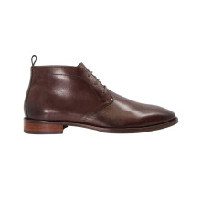 (12 UK, Brown) Dune London Mens Mervin Leather Low Heel Chukka Boots