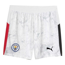 (7-8 Years, White/Black) Puma Childrens/Kids 25/26 Manchester City FC Third Shorts