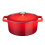 Cooks Professional Cast Iron Casserole Dish 26cm - Graduated Red 1