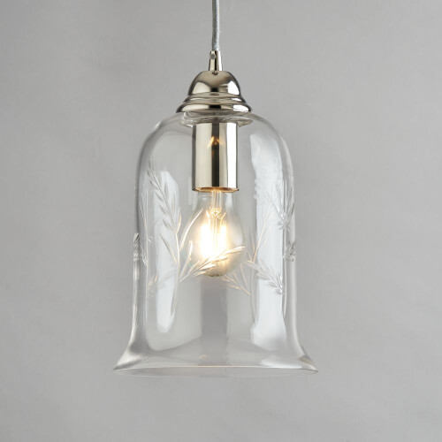 Litecraft Idella Ceiling Pendant 1 Light, Nickel 2