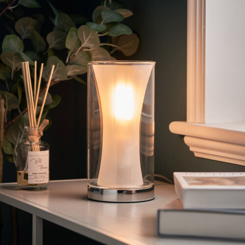 (Table Lamp) Litecraft Bettie Pendant& Lamp Chrome 1