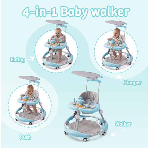 Living And Home Foldable & Adjustable Baby Walker 1