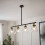Litecraft Mansel Ceiling Pendant 4 Light, Black 2