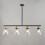 Litecraft Mansel Ceiling Pendant 4 Light, Black 3