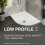 900 x 760mm Low Profile Offset Quadrant Shower Tray and Waste - Left Hand 5