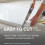 Modern Offset Quadrant Shower Tray 1200x800mm RH Low Profile Lightweight White 4
