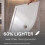 Modern Offset Quadrant Shower Tray 1200x800mm RH Low Profile Lightweight White 3