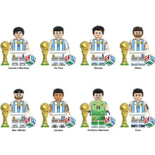 8PCS FIFA World Cup Argentina team Players Minifigures Kids Toys Gifts Fit Lego