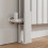 Floor Mounting Radiator Leg Kit Support for Double Flat Panel Radiators, White Finish 2