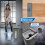 Flat Mop & Bucket Set 2 Pads 360° Swivel Head 8