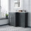 NES Home Aric 1100mm LH Freestanding Grey Vanity, WC Unit & Basin Flat Pack 7