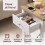Vida Designs (White & Oak) Arlington 1 Drawer Oak Bedside Storage Table 2