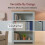 Vida Designs (Grey & Oak) Arlington 3 Tier Bookcase Shelf Library Storage 2