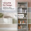 Vida Designs (Grey & Oak) Arlington 5 Tier Bookcase Shelf Library Storage 2