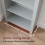 Vida Designs (Grey & Oak) Arlington 5 Tier Bookcase Shelf Library Storage 5