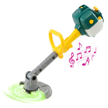 The Magic Toy Shop Kids Toy Strimmer Garden Trimmer Lights Sounds Children Battery Operated Tool