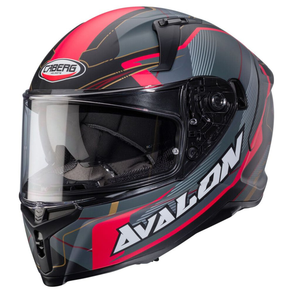 Caberg Men's Black Matt/Grey/Red Avalon X Optic Helmet - Image 2