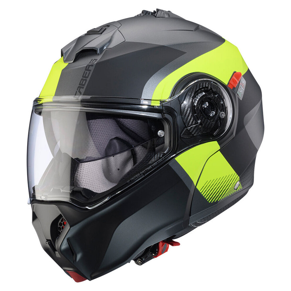 (M) Caberg Duke Evo Indy Matt Gun Metal / Fluo Yellow / Black Black,Yellow 8002391092857