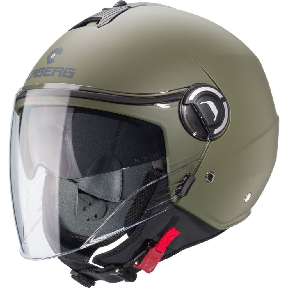(M) Caberg Riviera V4x Plain Matt Military Green 8002391083695