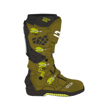 (EU 41) Sidi Crossair X CE Boots Olive Green / Fluo Yellow