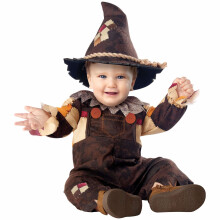 (Toddler (18-24M), Brown) Happy Harvest Scarecrow Wizard of Oz Book Week Baby Toddler Boys Costume