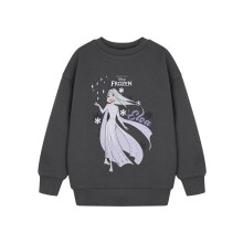 (7-8 Years) Disney Frozen Sweatshirt (Girls Grey)
