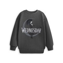 (7-8 Years) Wednesday Sweatshirt (Girls Grey)