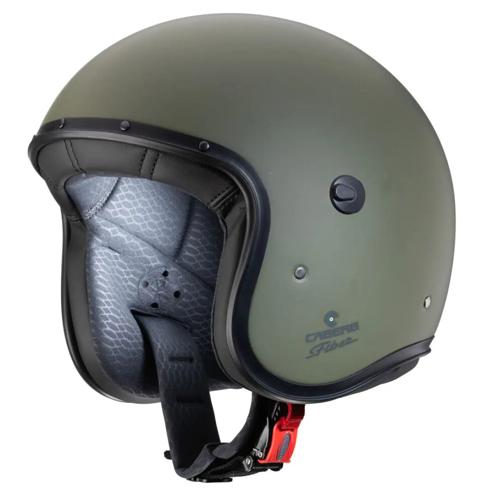Caberg Men's Olive Matt Freeride X Jet Helmet - Image 2