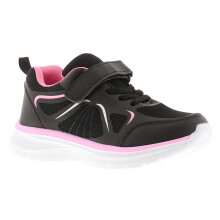 (Black, 11 (Children's)) Focus Younger Girls Trainers Charis K Touch Fastening black UK Size