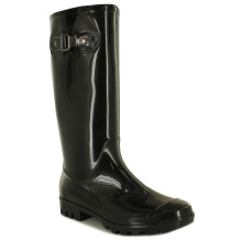(Black, 6 (Adults')) Platino Womens Wellies Carnival Slip On black UK Size