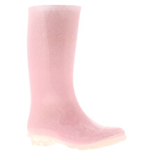 (Pink, 11 (Children's)) Princess Stardust Girls Wellies Junior Glitter glitz pink UK Size