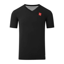 (XS) ZeroFit IceSkin Base Layer V-Neck Short Sleeves T-Shirt Black