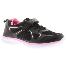 (Black, 13 (Children's)) Focus Junior Girls Trainers Charis j Touch Fastening black UK Size