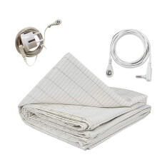 27x52Inch Grounding Sheet Conductive Silver Fiber Material Skin Friendly and Comfortable Enhance Sleep Quality EU PLUG