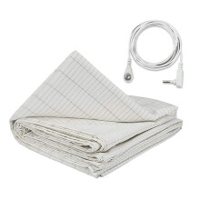 27x52Inch Grounding Sheet Conductive Silver Fiber Material Skin Friendly and Comfortable Enhance Sleep Quality US PLUG