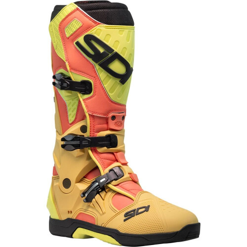 (EU 39) Sidi Crossair CE Boots Gold / Lime
