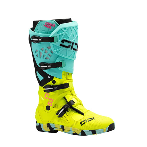 (EU 41) Sidi Crossair X CE Boots Mint / Fluo Yellow