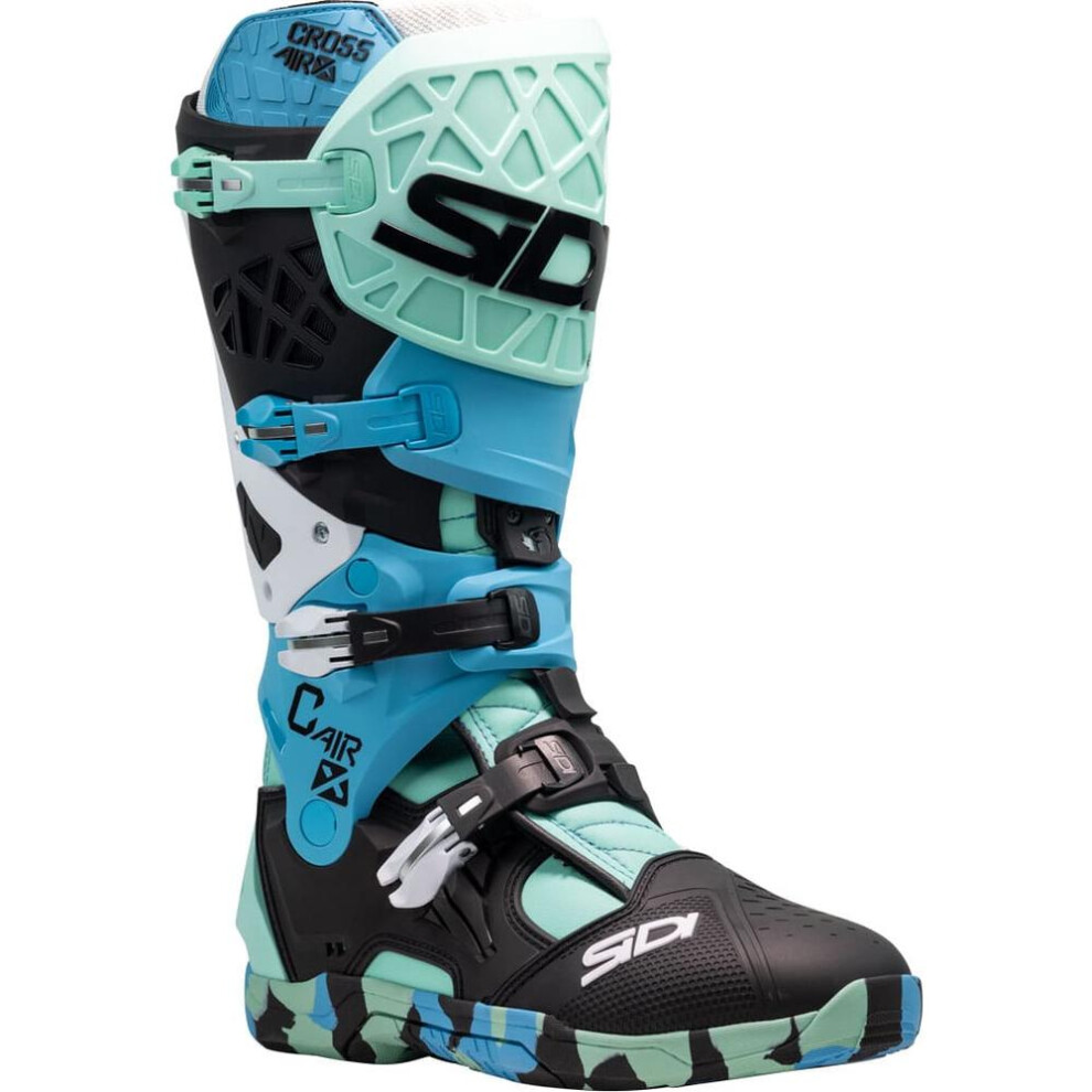 Sidi Men's Light Blue/Black Crossair-X Motocross Boots - Image 2