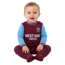 West Ham United FC Baby Sleepsuit Official Sleepwear Gift Claret 0–3 Months