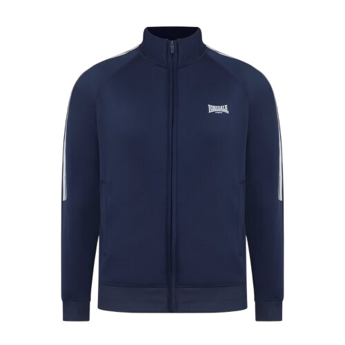 LONSDALE (M, Navy) Lonsdale Mens Double Stripe Raglan Track Top