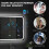 Homcom HOMCOM 600 x 800 mm Illuminated Bathroom Mirror with Bluetooth Clock Silver 5