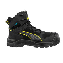 (6 UK, Black) Puma Safety Mens Rock Heavy Duty Mid Cut Safety Boots