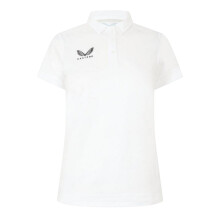 (10 UK, Brilliant White) Castore Womens/Ladies Logo Travel Polo Shirt