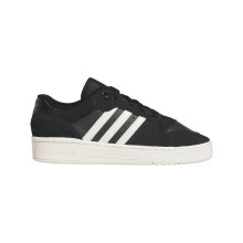 (7 UK, Black/Grey/White) Adidas Mens Rivalry Leather Flat Trainers
