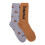 Timberland (S, Medium Grey) Timberland Mens Printed Boot Socks (Pack of 2) 1