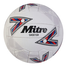 (5, White/Red/Blue) Mitre Shooter Netball