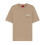 Hugo Boss (XL, Beige) Hugo Boss Mens Dusplito Split Logo T-Shirt 1