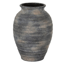 (42cm x 29cm x 29cm, Black/Grey) Hill Interiors Marra Olpe Vase